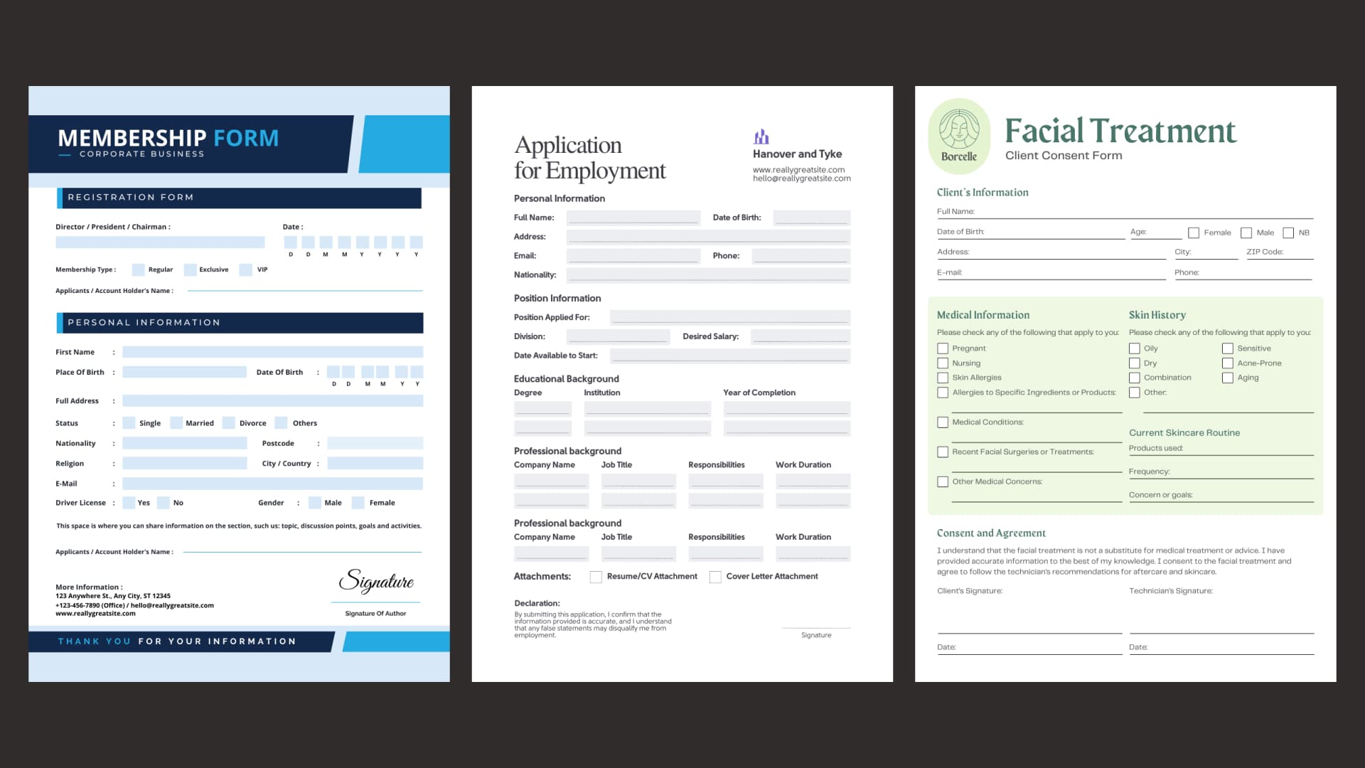 Membership Forms